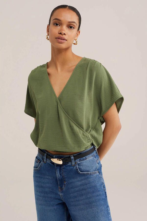 WE Fashion top groen