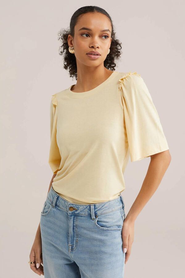 WE Fashion top lichtgeel