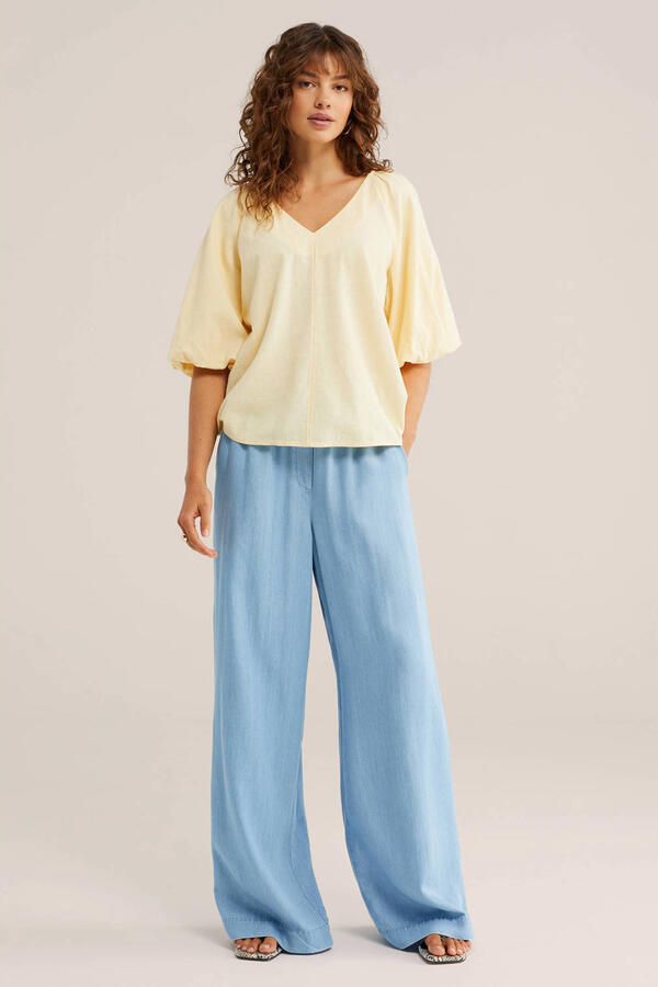 WE Fashion top lichtgeel - Foto 3
