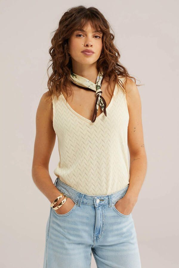 WE Fashion top lichtgeel