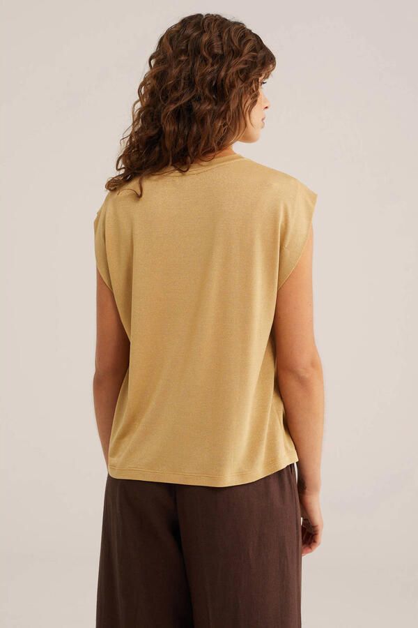 WE Fashion top met lurex goud - Foto 3