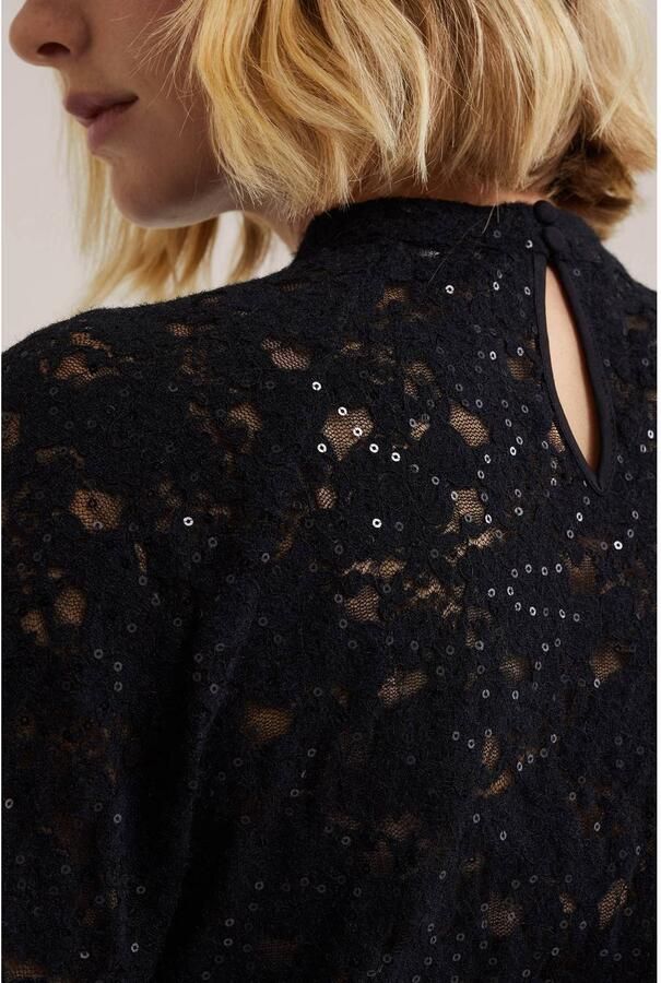 WE Fashion top met pailletten zwart - Foto 2