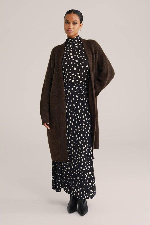 WE Fashion top met stippen zwart - Foto 2