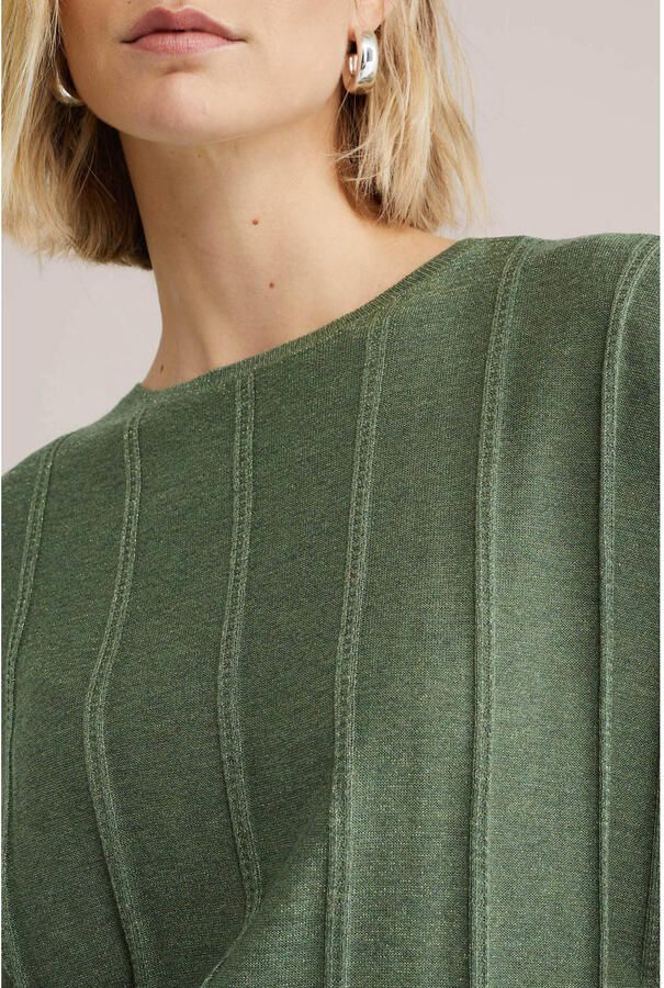 WE Fashion top olijfgroen gebreid - Foto 2