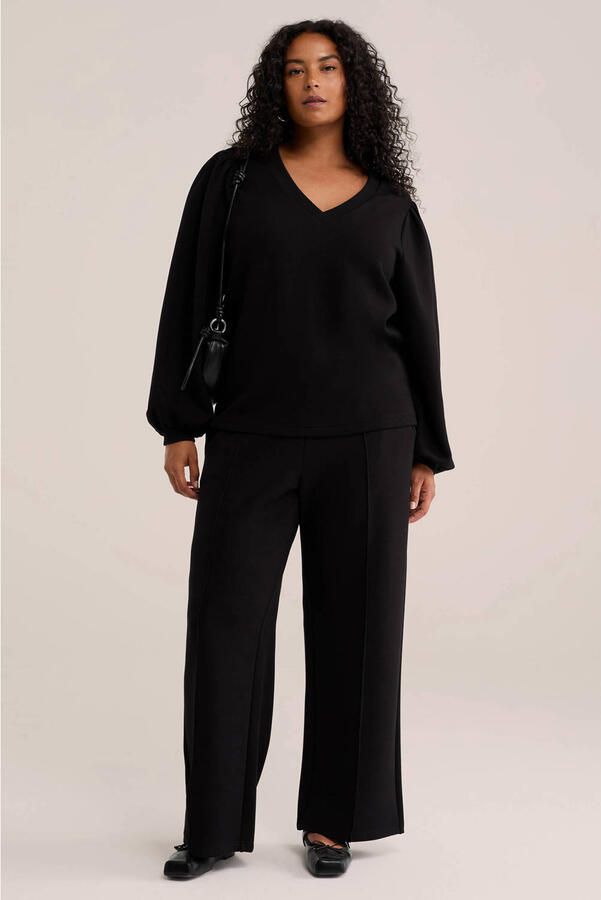 WE Fashion top Plus Size zwart - Foto 2