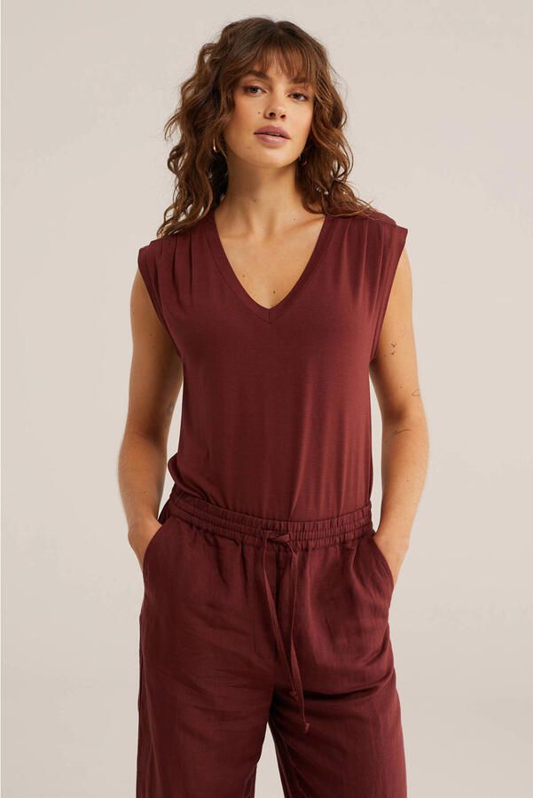 WE Fashion top roodbruin