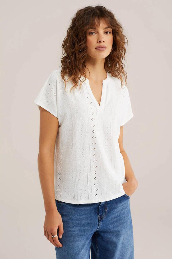 WE Fashion top wit broderie