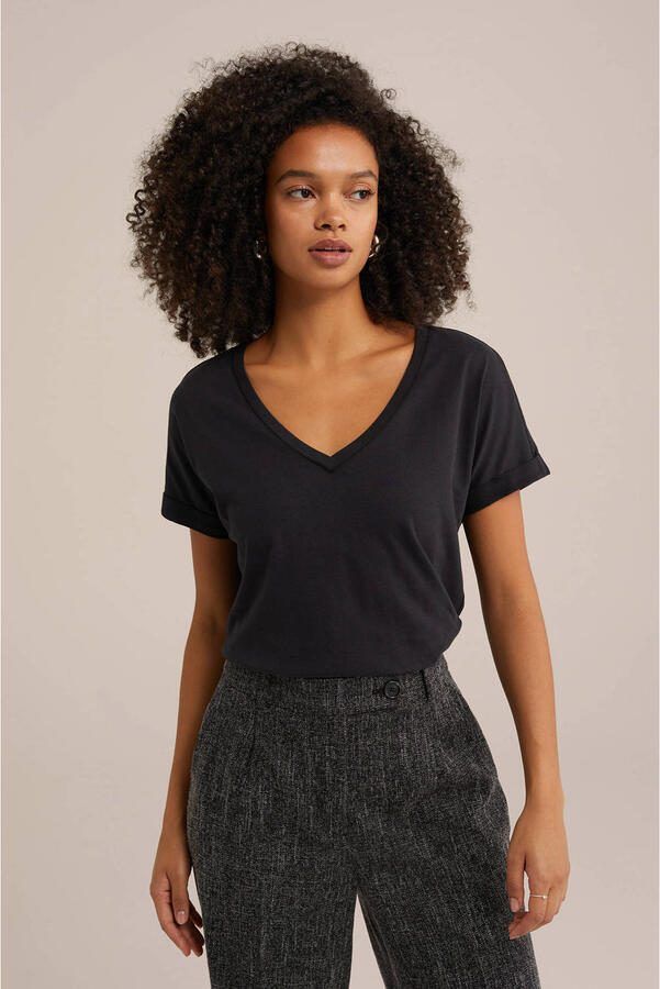 WE Fashion T-shirt zwart - Foto 2
