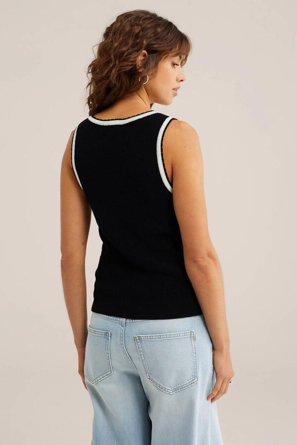 WE Fashion top zwart - Foto 3