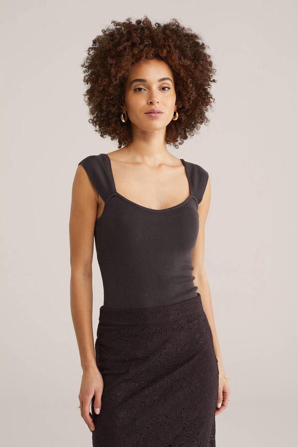 WE Fashion top zwart