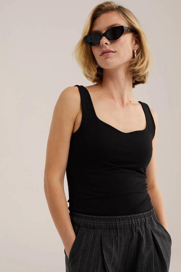 WE Fashion top zwart