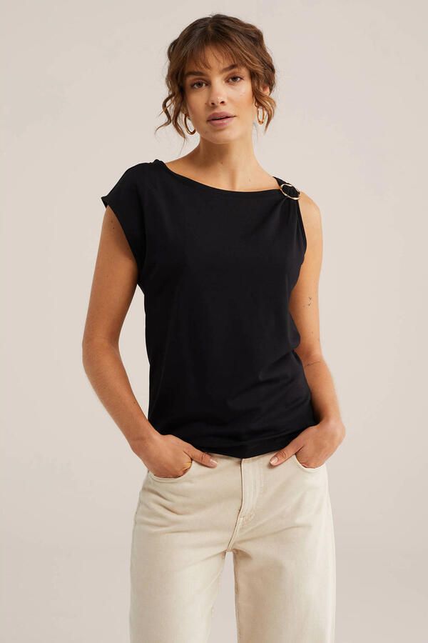 WE Fashion top zwart