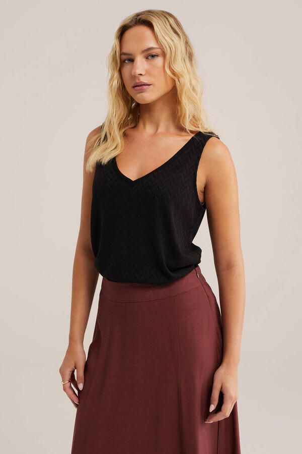 WE Fashion top zwart