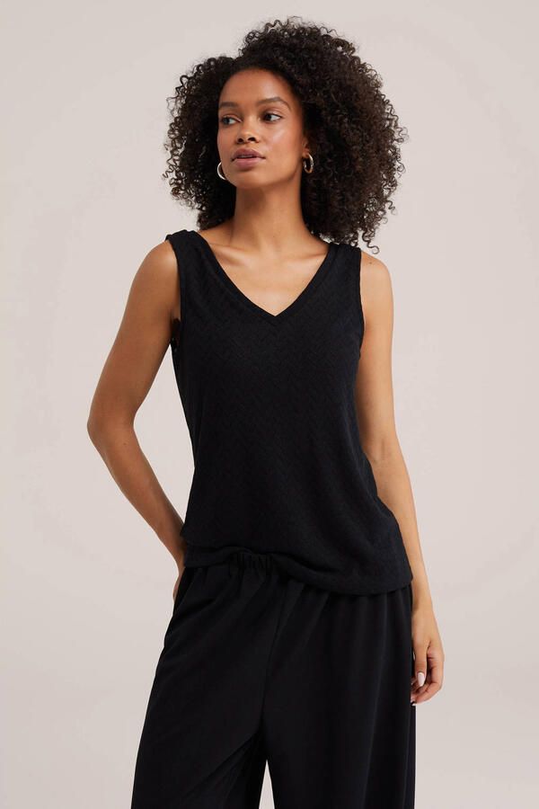 WE Fashion top zwart