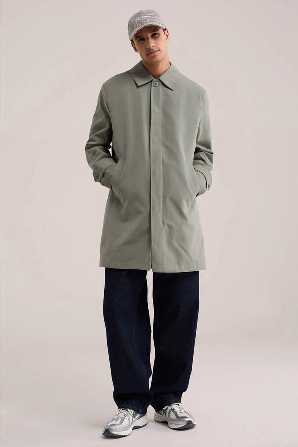 WE Fashion trenchcoat groen - Foto 3