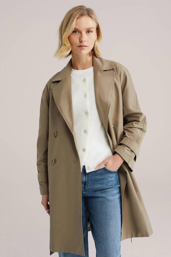 WE Fashion trenchcoat lichtbruin