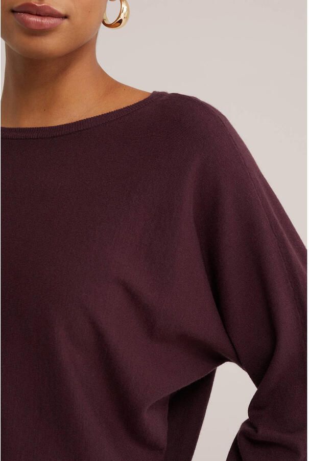 WE Fashion jurk aubergine - Foto 2