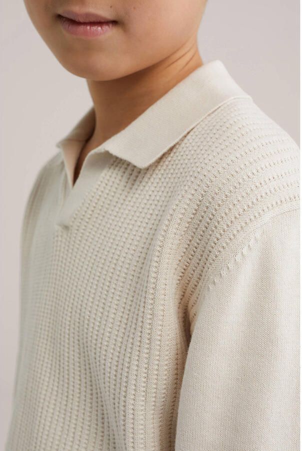 WE Fashion trui beige rib gebreid - Foto 2