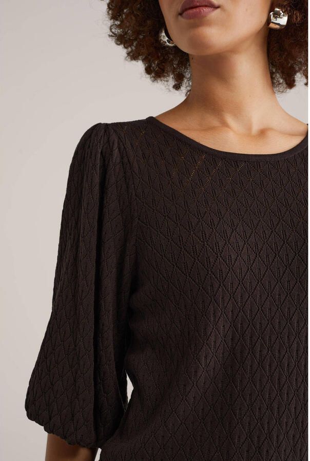 WE Fashion trui donkerbruin - Foto 2