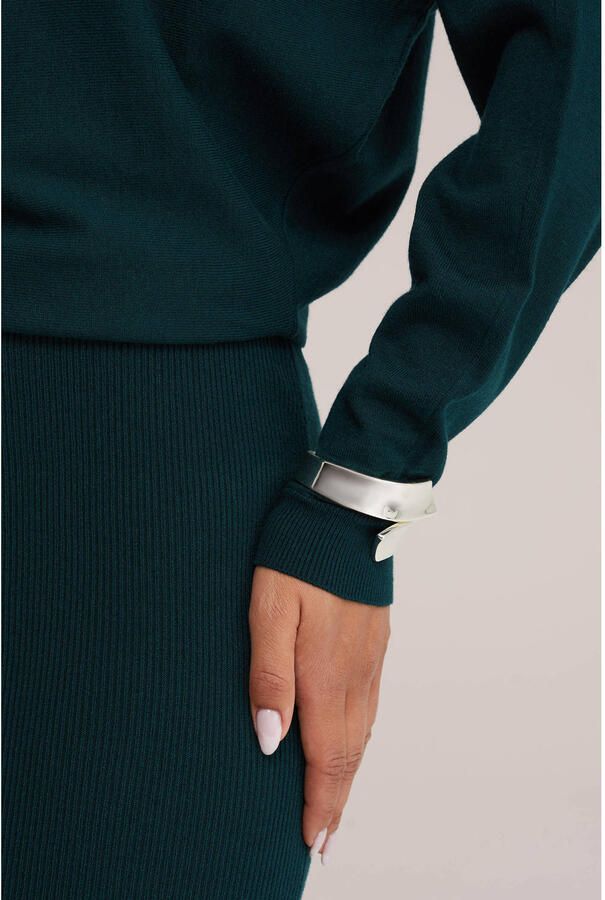 WE Fashion jurk- donkergroen