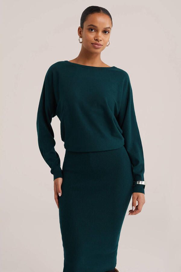 WE Fashion jurk- donkergroen - Foto 2