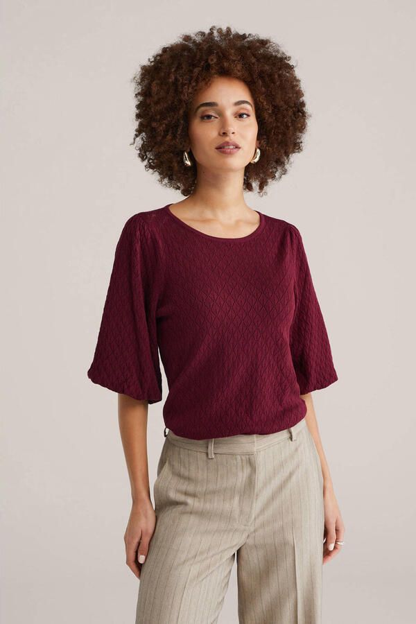 WE Fashion trui donkerrood