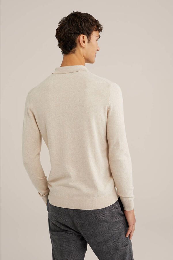WE Fashion trui fijn gebreid beige