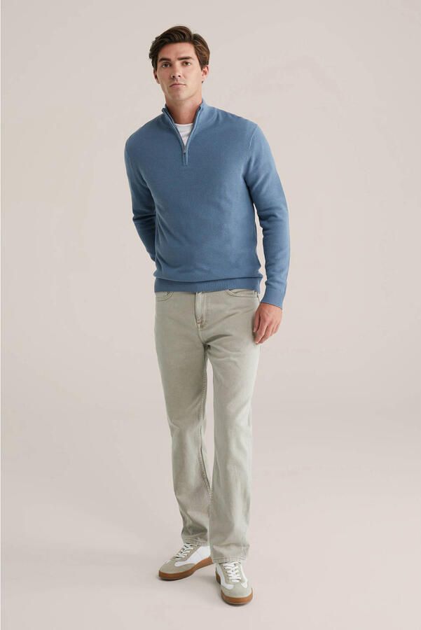 WE Fashion trui fijn gebreid blauw - Foto 2