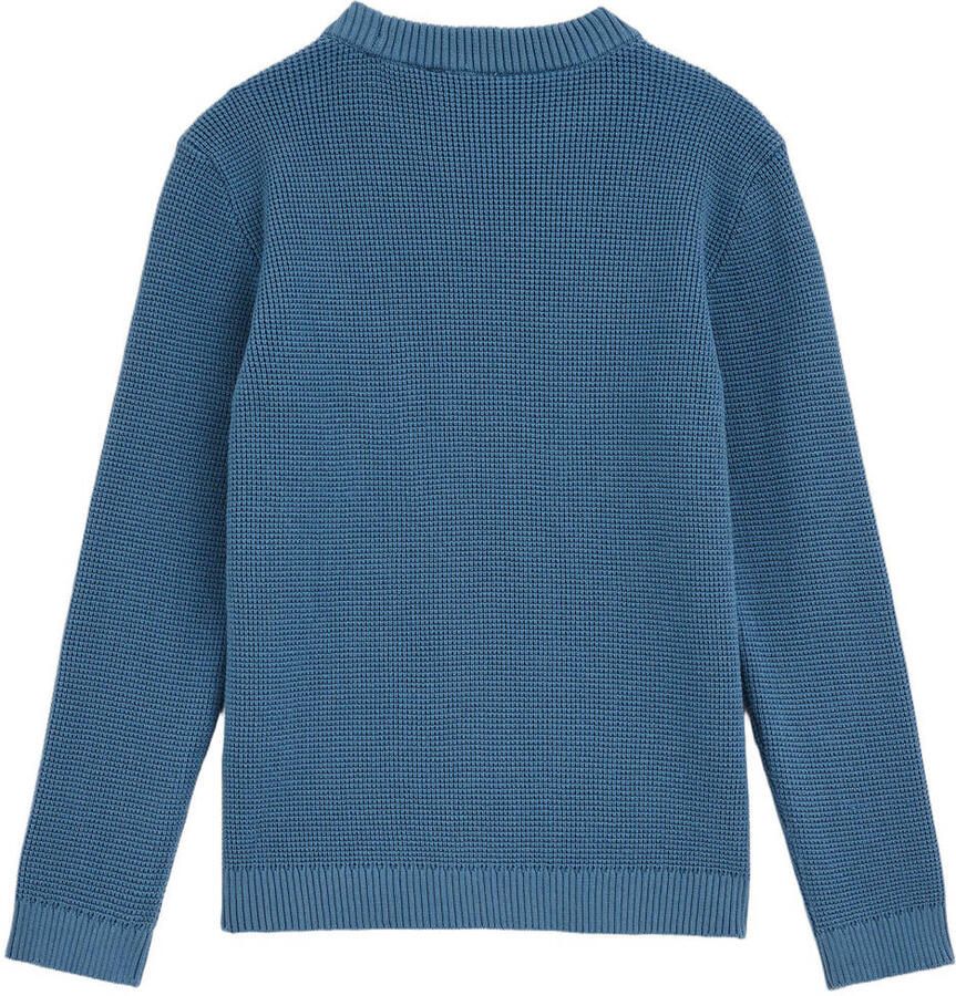 WE Fashion trui fijn gebreid blauw - Foto 2