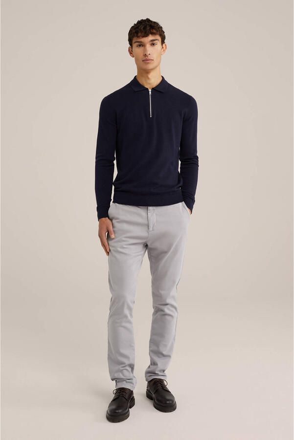 WE Fashion trui fijn gebreid donkerblauw