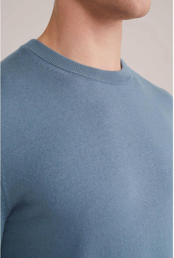 WE Fashion trui fijn gebreid lichtblauw - Foto 2