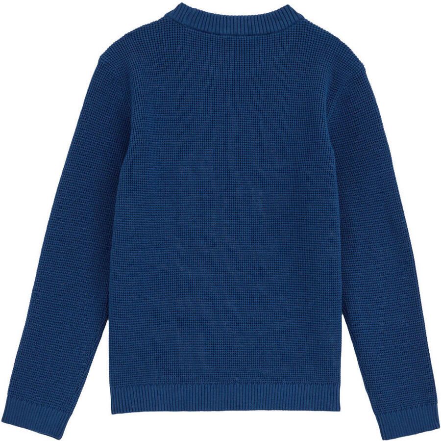 WE Fashion trui fijn gebreid marineblauw - Foto 2
