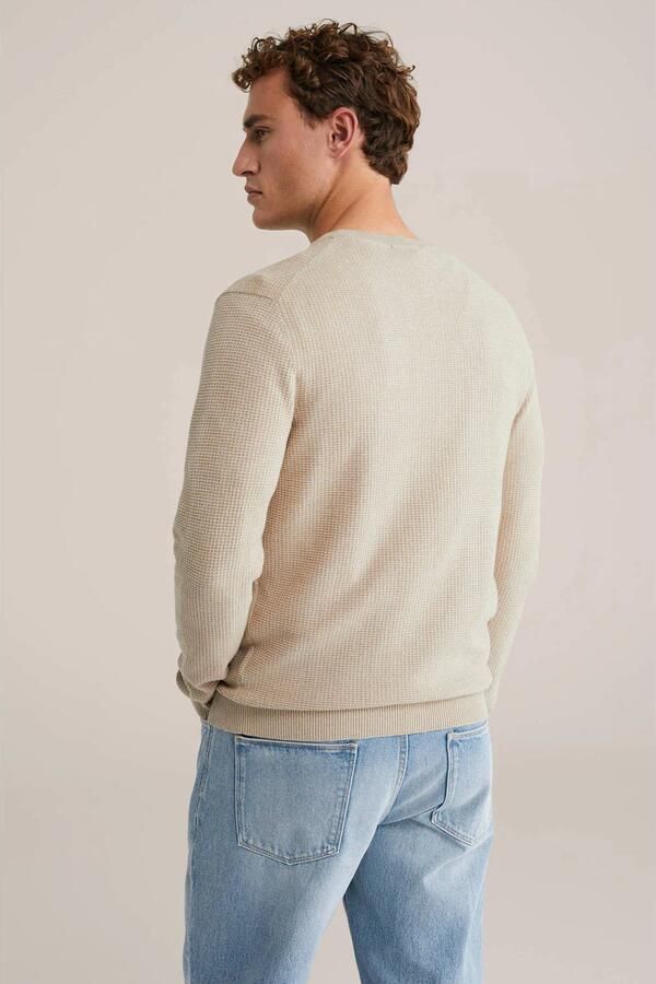 WE Fashion trui gebreid beige - Foto 3