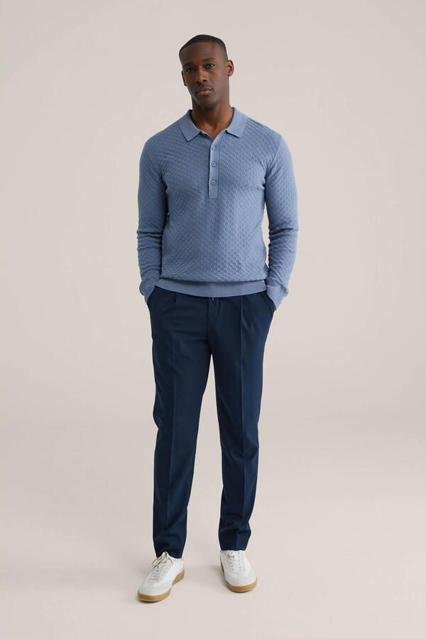 WE Fashion trui gebreid blauw - Foto 3