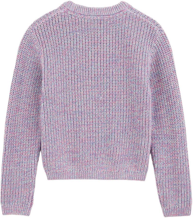 WE Fashion trui paars rib gebreid - Foto 2