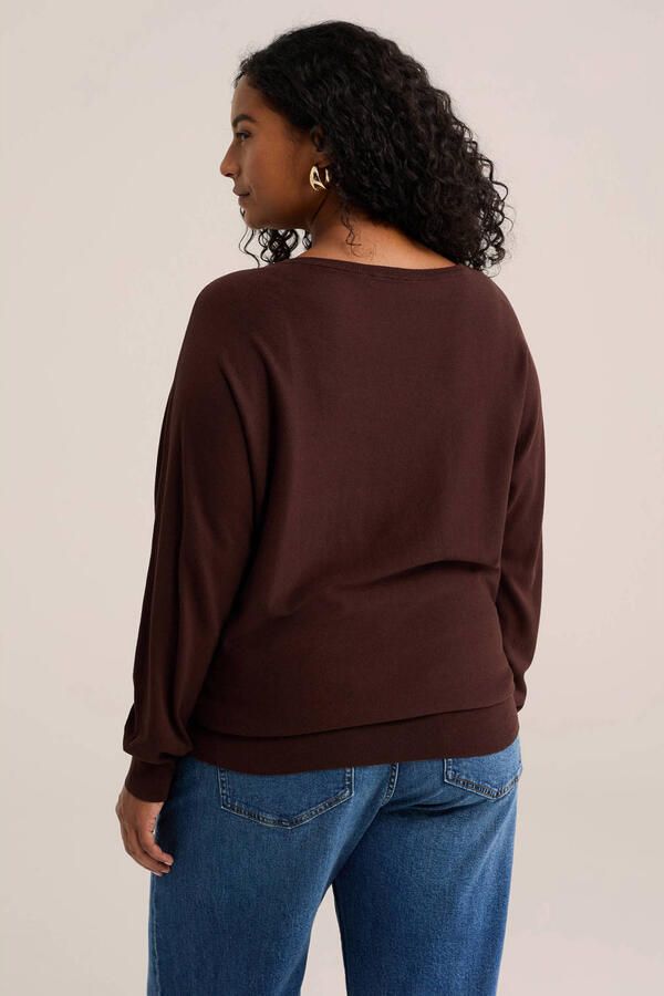 WE Fashion trui Plus Size bruin - Foto 2