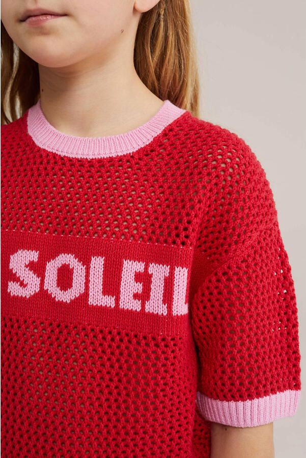 WE Fashion trui rood grof gebreid - Foto 2