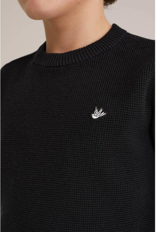 WE Fashion trui zwart fijn gebreid - Foto 2
