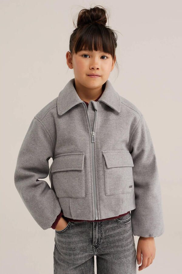 WE Fashion tussenjas grijs