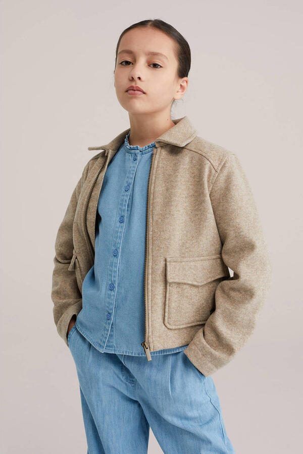 WE Fashion tussenjas lichtbruin