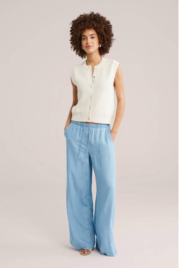 WE Fashion vest ecru gebreid - Foto 2