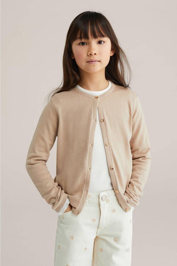 WE Fashion vest fijn gebreid