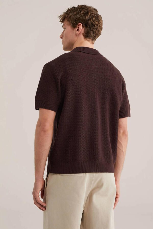 WE Fashion vest gebreid donkerbruin - Foto 3