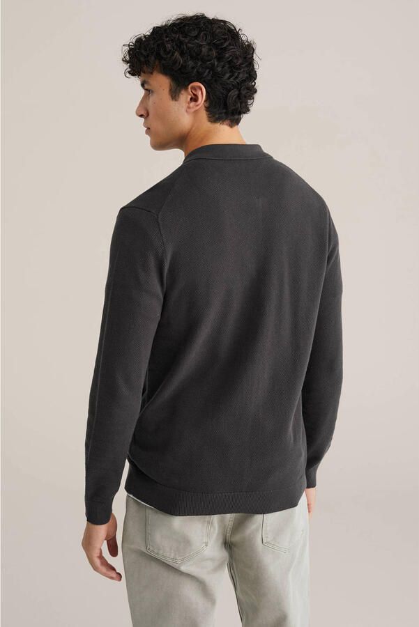 WE Fashion vest gebreid donkergroen - Foto 2