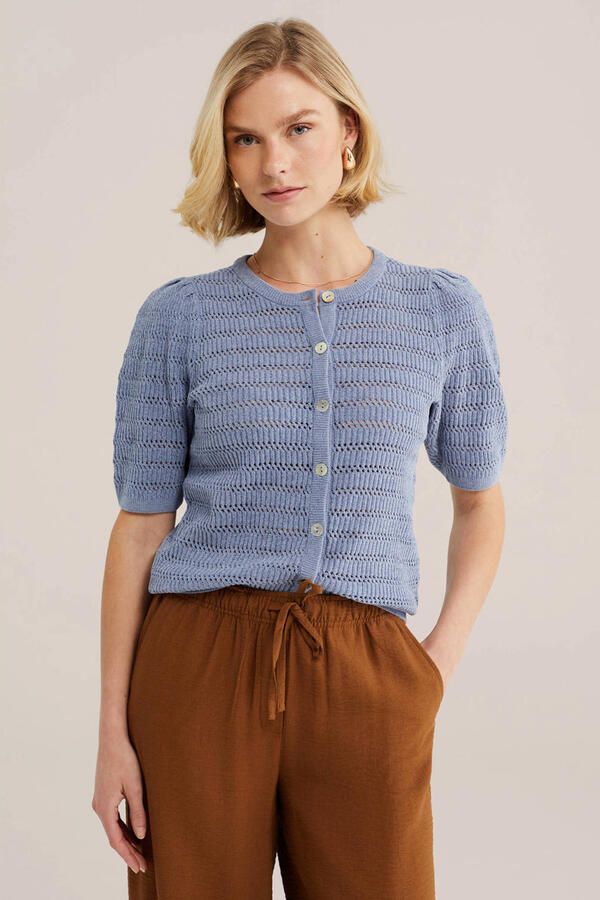 WE Fashion vest grijsblauw