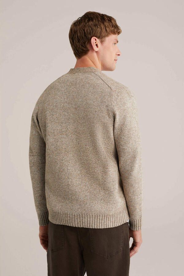 WE Fashion vest met wol gebreid lichtbruin - Foto 2