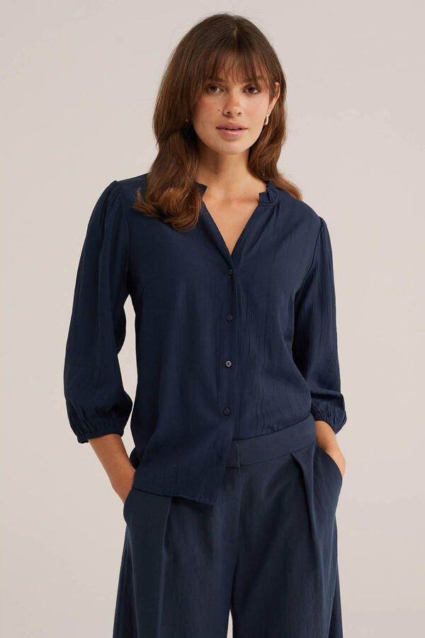 WE Fashion viscose blouse blauw