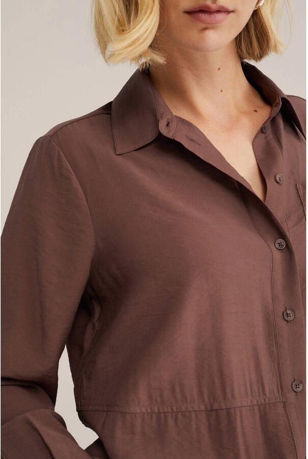 WE Fashion viscose blouse bruin - Foto 2