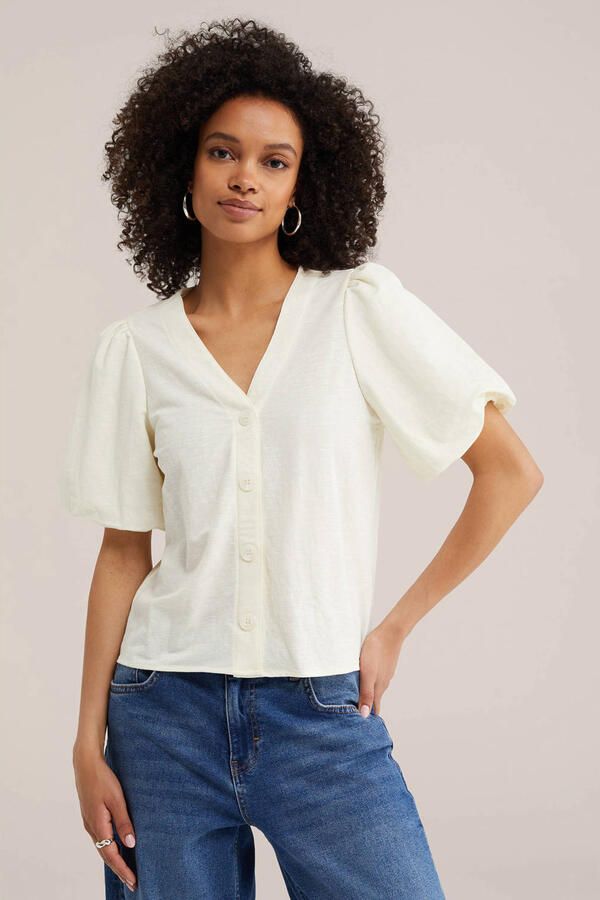 WE Fashion viscose blouse ecru