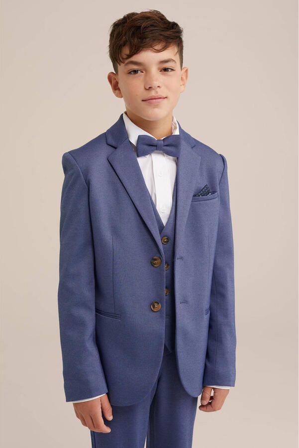 WE Fashion vlinderdas jongen marine blauw - Foto 1
